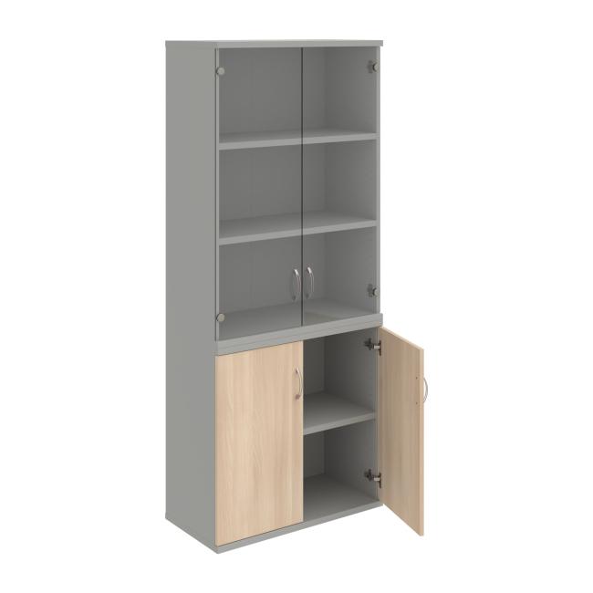 Strong shelf cabinet, 80x192x40 cm, agate/grey