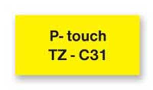 [BR031501] Self-adhesive tape Brother TZ-C31 12 mm non-yellow/black