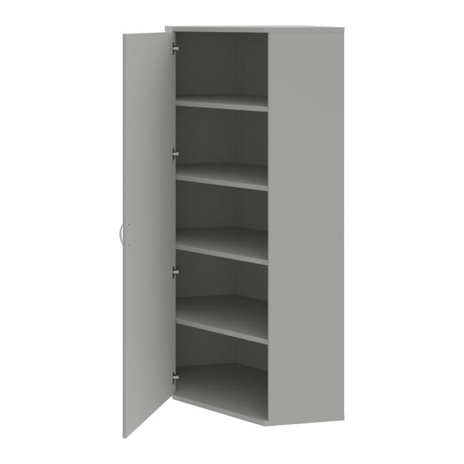 Shelf cabinet L Strong, 80x192x40 cm, gray/grey