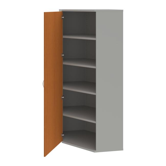 Shelf cabinet L Strong, 80x192x40 cm, cherry/grey