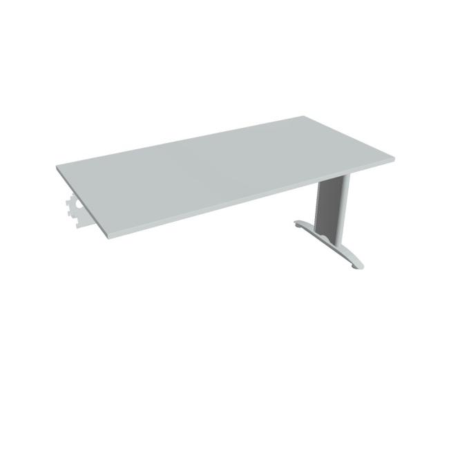 Flex meeting table, 160x75.5x80 cm, grey/metal
