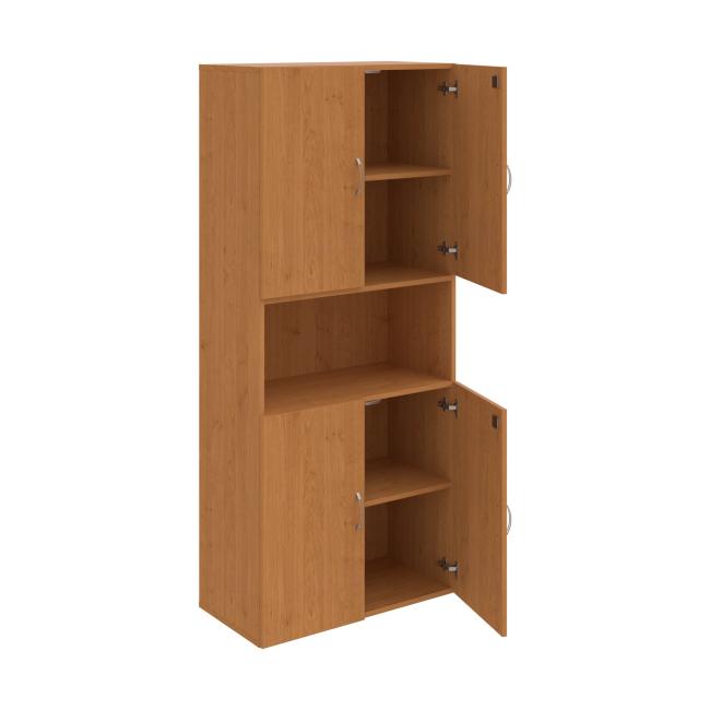 Drive shelf cabinet, lock, 80x185x42 cm, alder/alder