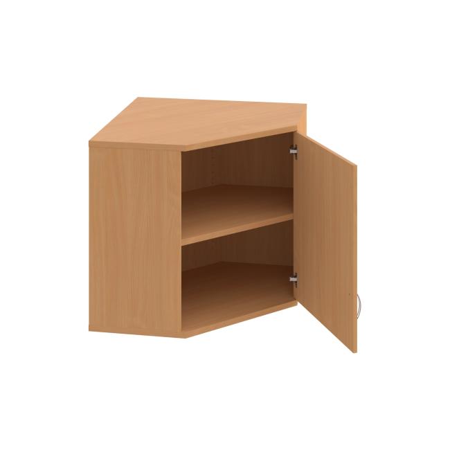 Corner cabinet Strong, P, upper, 80x76.8x40 cm, beech/beech