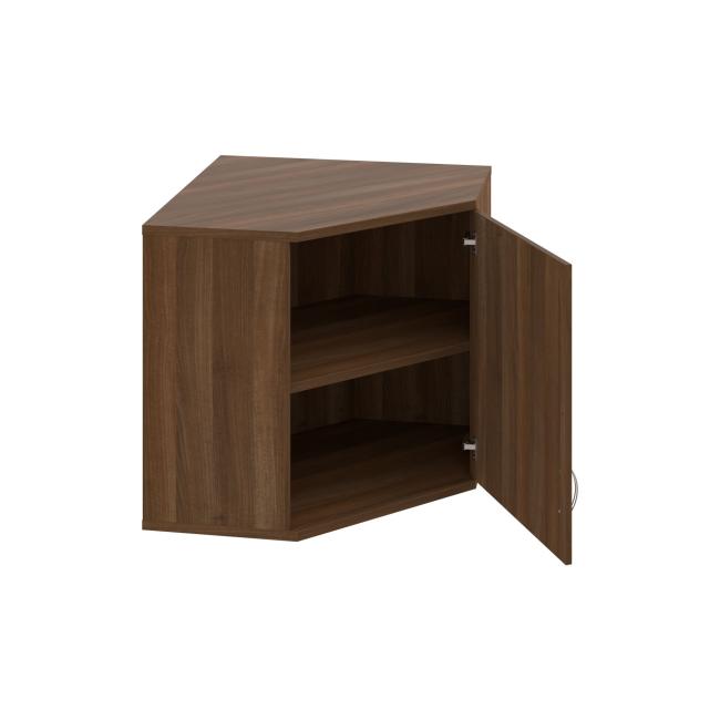 Corner cabinet Strong, P, upper, 80x76.8x40 cm, walnut/walnut