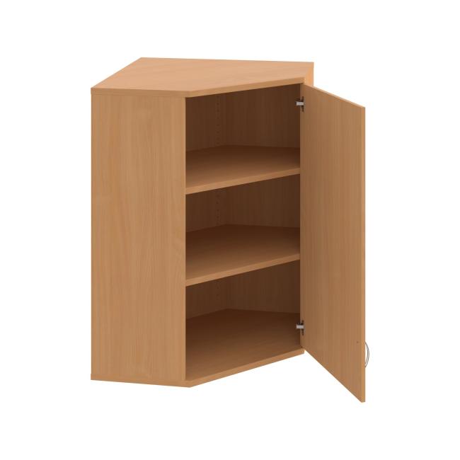 Corner cabinet Strong, P, upper, 80x115.2x40 cm, beech/beech