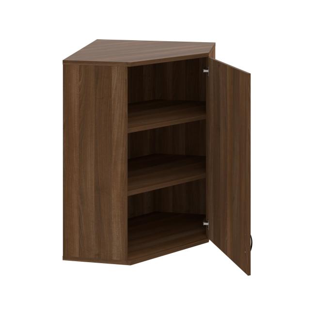 Corner cabinet Strong, P, upper, 80x115.2x40 cm, walnut/walnut