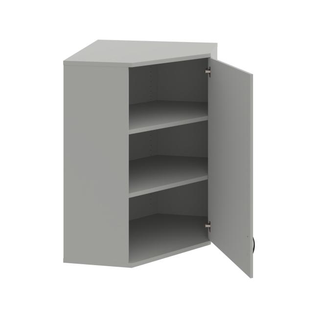 Corner cabinet Strong, P, upper, 80x115.2x40 cm, gray/grey