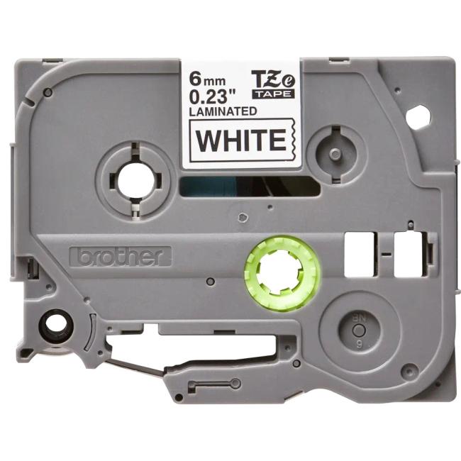 Self-adhesive tape Brother TZe-211 6 mm white/black