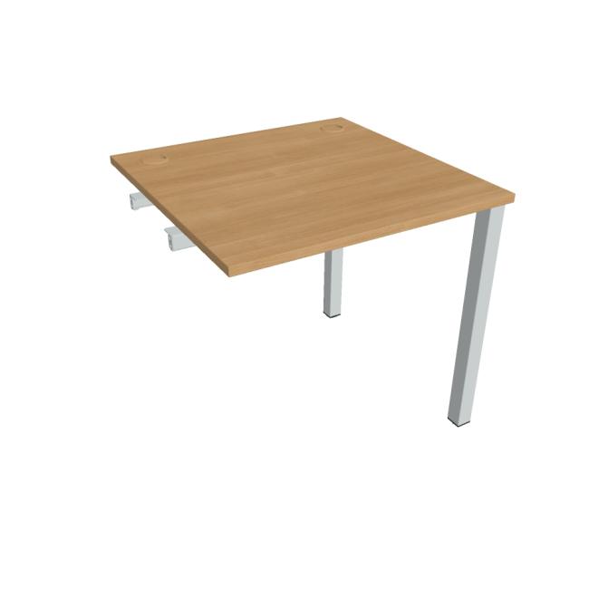 Work table Uni k pozdź. chain, 80x75.5x80 cm, oak/grey