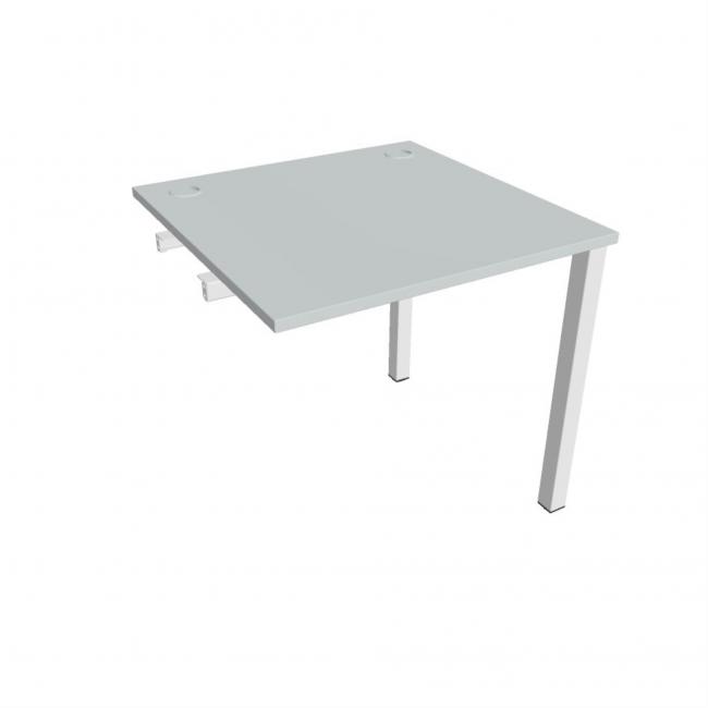 Work table Uni k pozdź. chain, 80x75.5x80 cm, grey/white