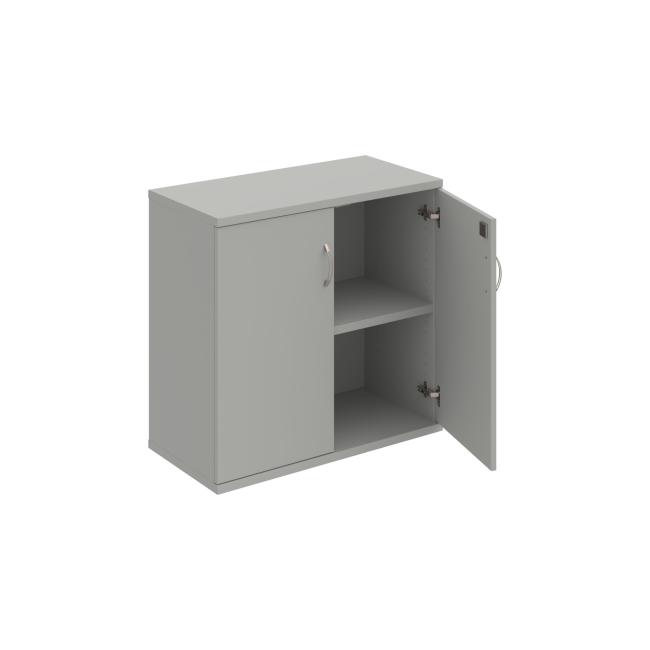 Strong shelf cabinet, lock, 80x76.8x40 cm, gray/grey
