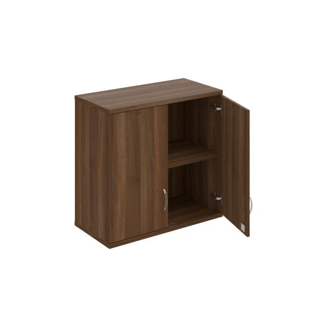 Strong shelf cabinet, lock, 80x76.8x40 cm, walnut/walnut