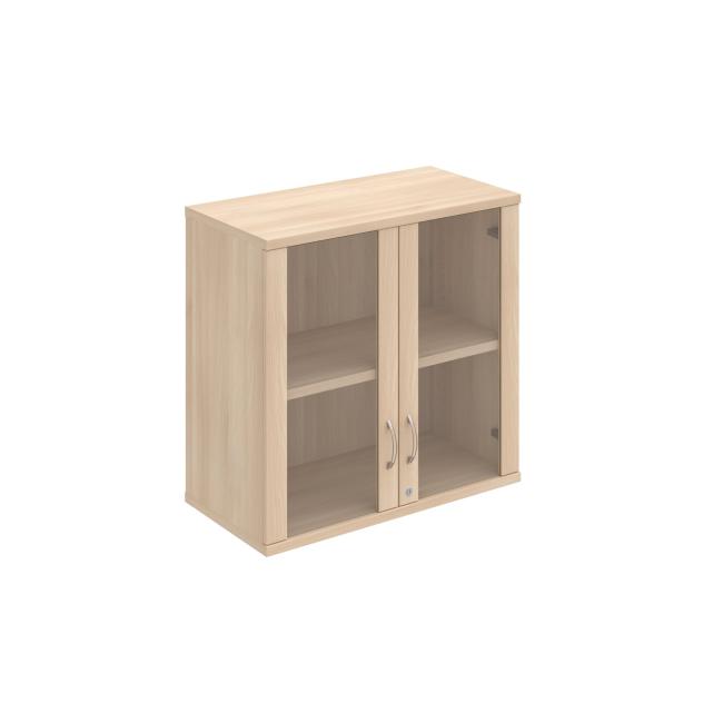 Pevná policová skrinka, zámok, horná, 80x76,8x40 cm, achát/agát