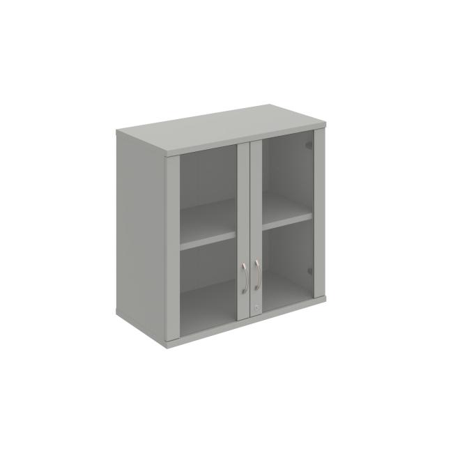 Strong shelf cabinet, lock, upper, 80x76.8x40 cm, gray/grey