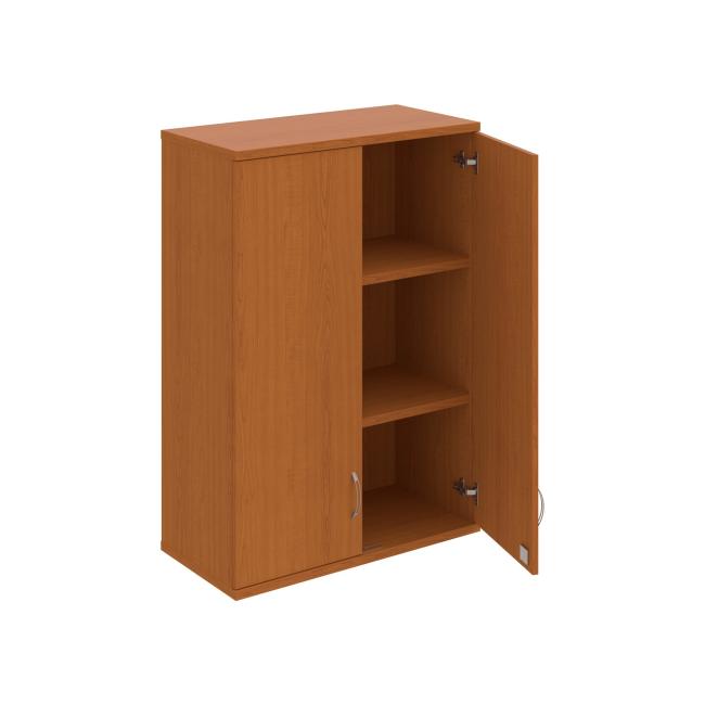 Strong shelf cabinet, lock, upper, 80x115.2x40 cm, cherry/cherry