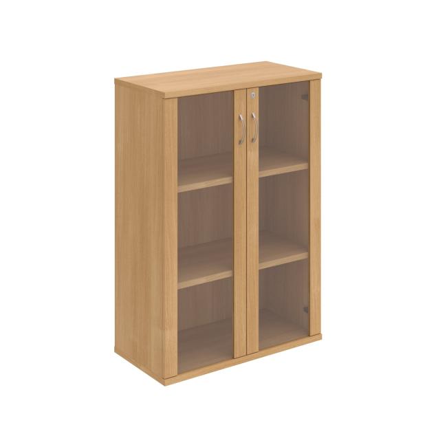 Strong shelf cabinet, lock, 80x115.2x40 cm, oak/oak