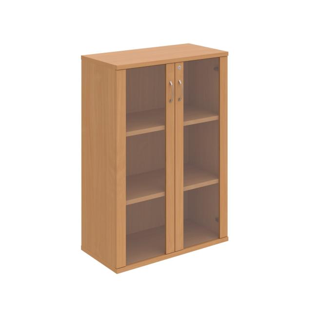 Strong shelf cabinet, lock, 80x115.2x40 cm, beech/beech