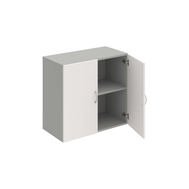 Drive shelf cabinet, 80x74x42 cm, white/grey