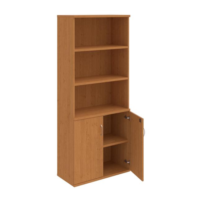 Strong shelf cabinet, lock, 80x192x40 cm, alder/alder