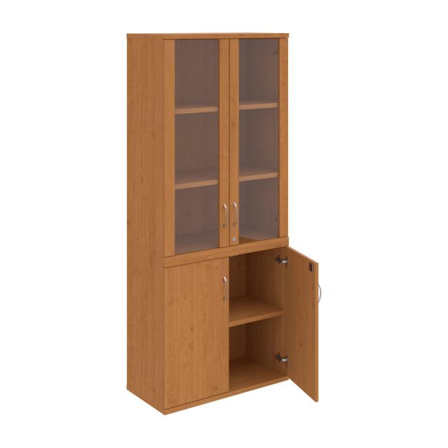Strong shelf cabinet, lock, 80x192x40 cm, alder/alder