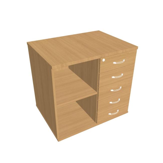Additional cupboard for the Hobis table, lock, P, beech