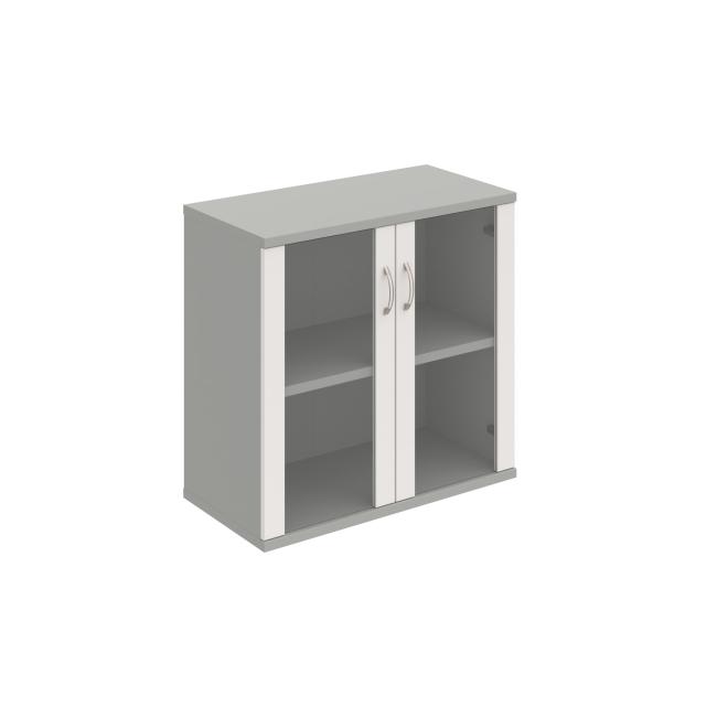 Strong shelf cabinet, 80x76.8x40 cm, white/grey