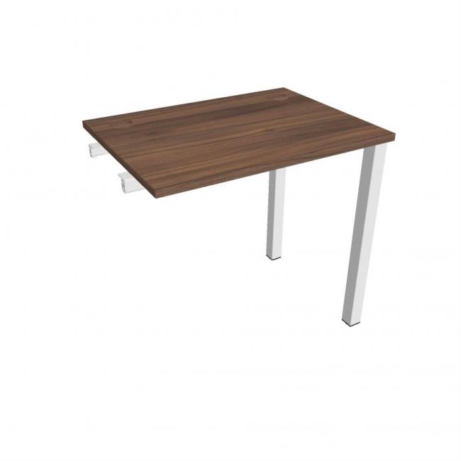 Work table Uni k pozdź. chain, 80x75.5x60 cm, walnut/white