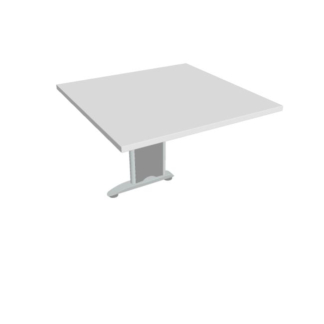 [ON804399] Additional table Cross, 80x75.5x80 cm, white/metal