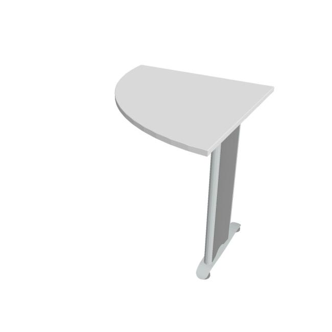 [ON804599] Additional table Flex, left, 80x75.5x80 cm, white/metal