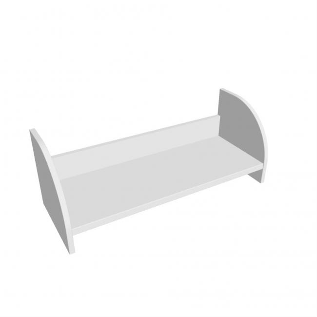 [ON805009] Hanging wall shelf Hobis, 80 cm, white