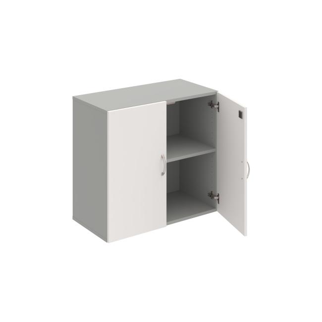 Drive shelf cabinet, lock, 80x74x42 cm, white/grey