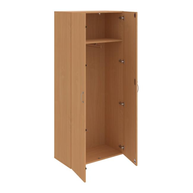 Drive wardrobe, lock, 80x185x42 cm, beech/beech