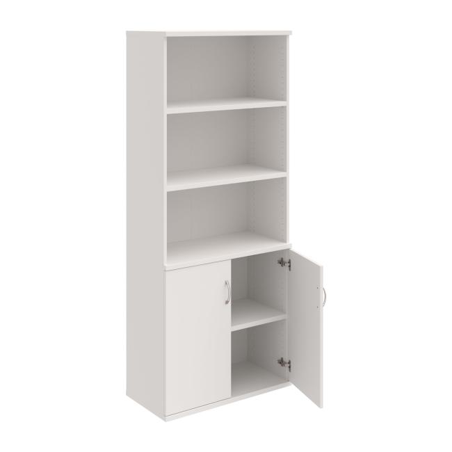 Strong shelf cabinet, 80x192x40 cm, white/white