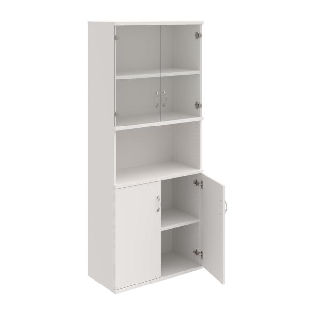 Strong shelf cabinet, 80x192x40 cm, white/white
