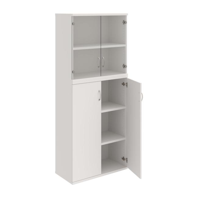 Strong shelf cabinet, 80x192x40 cm, white/white