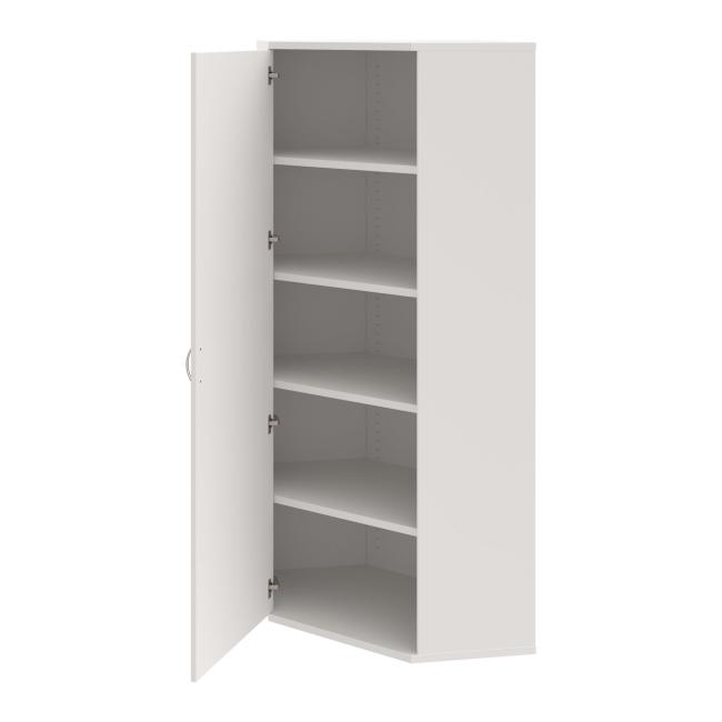 Shelf cabinet L Strong, 80x192x40 cm, white/white