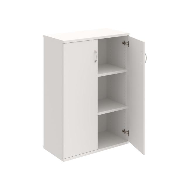 Strong shelf cabinet, 80x115.2x40 cm, white/white