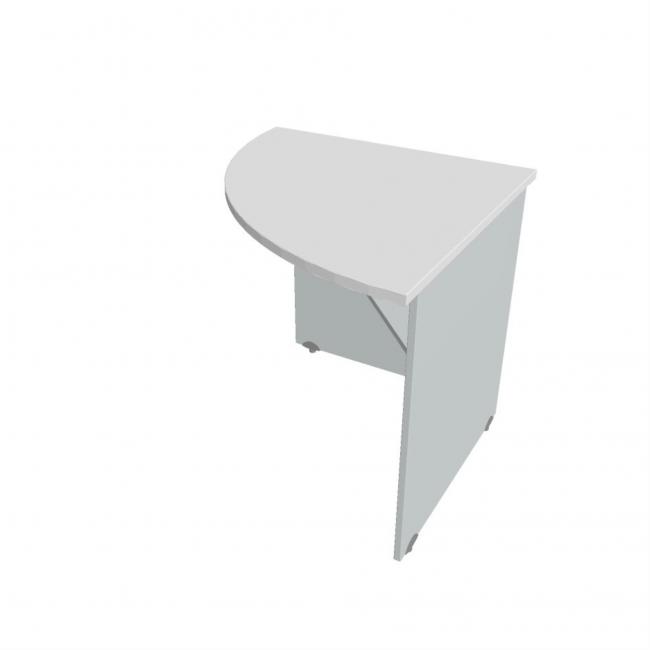 [ON827398] Prídavný stolík Brána ľavá, 80x75,5x80 cm, bielo/šedá