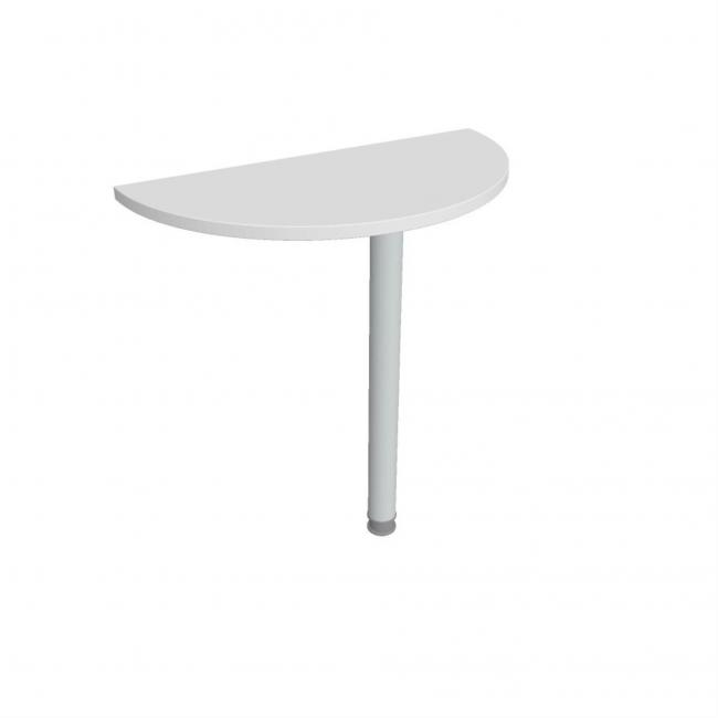 Additional table Gate, 80x75.5x40 cm, white/metal