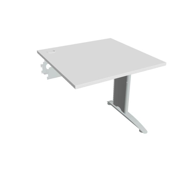 Flex desk, 80x75.5x80 cm, white/metal