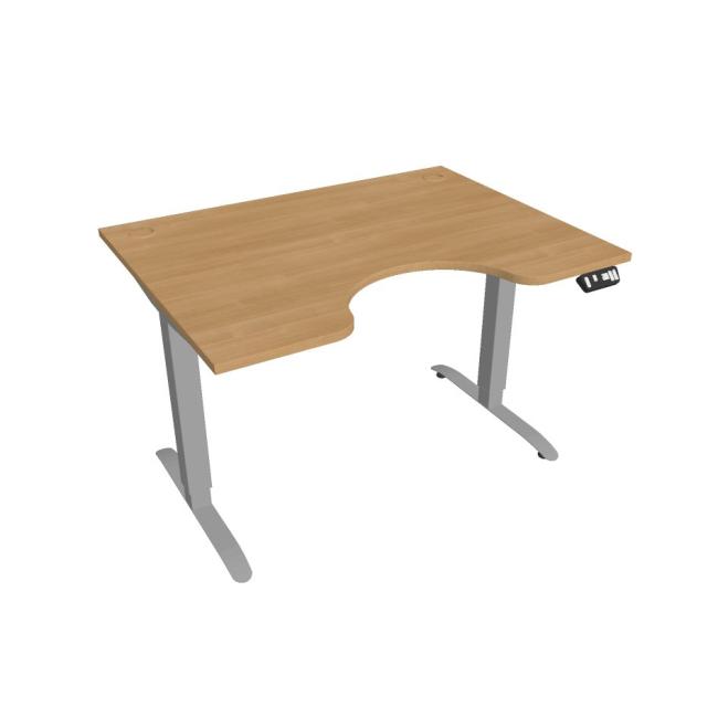 Motion Ergo desk, PO, 2S, 120x70.5-120.5x90 cm, oak/grey