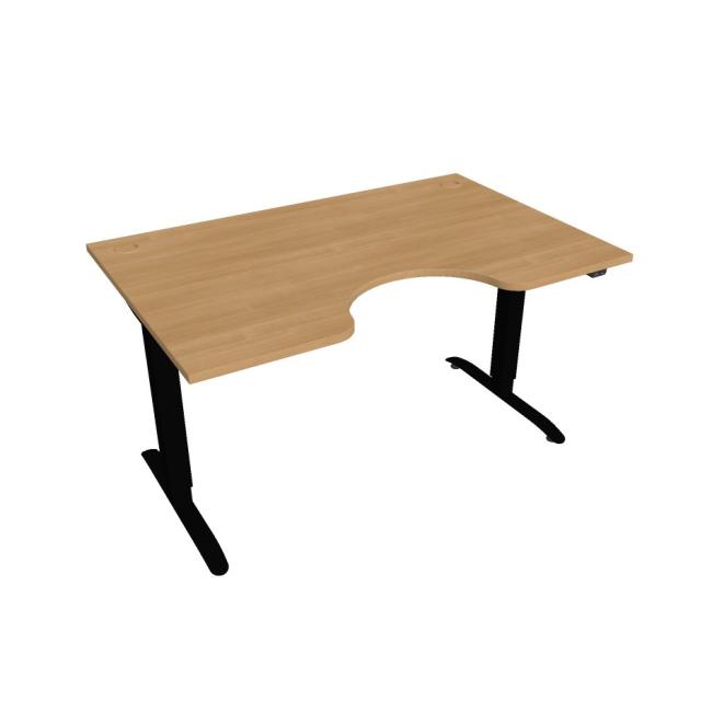 Motion Ergo desk, ZO, 2S, 140x70.5-120.5x90 cm, oak/black