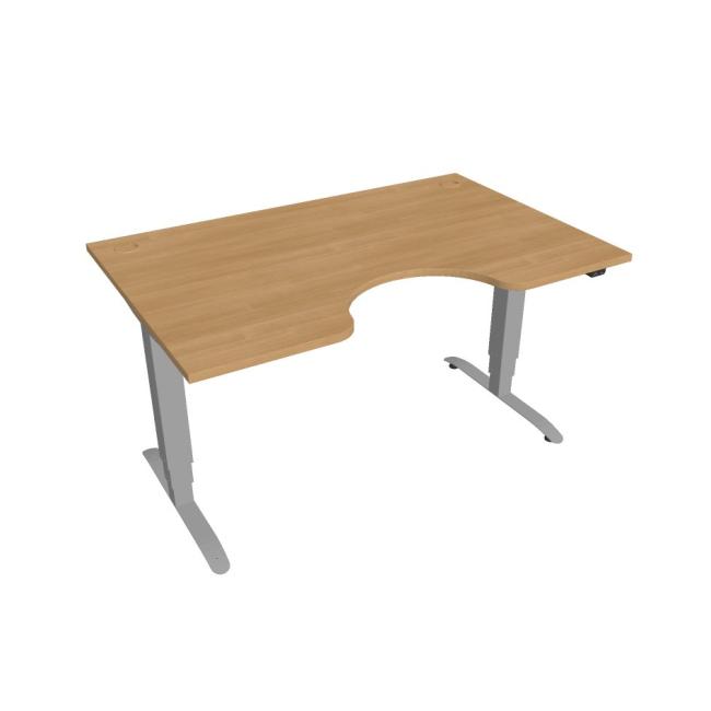 Motion Ergo desk, ZO, 3S, 140x61-128,x90 cm, oak/grey