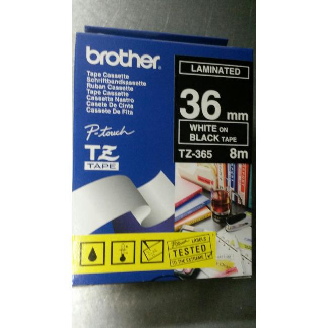 [BR365200] Self-adhesive tape Brother TZe-365 36 mm black/white