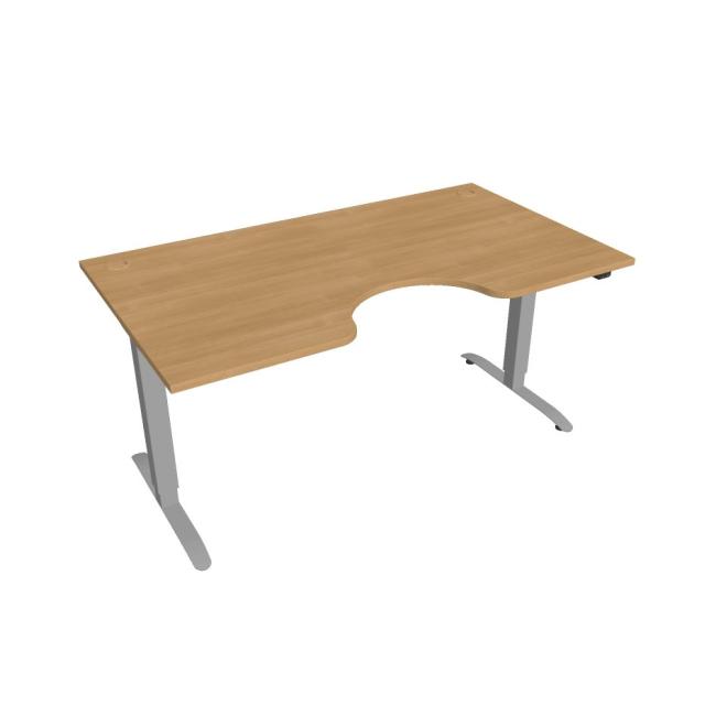 Motion Ergo desk, ZO, 2S, 160x70.5-120.5x90 cm, oak/grey