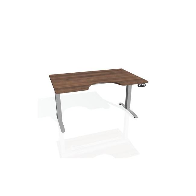Motion Ergo desk, PO, 2S, 160x70.5-120.5x90 cm, walnut/grey