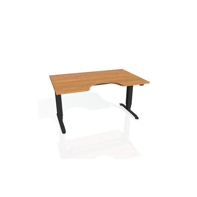 Motion Ergo desk, ZO, 3S, 160x61-128x90 cm, alder/black