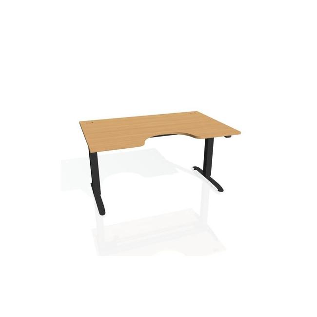 Motion Ergo desk, ZO, 2S, 180x70.5-120.5x90 cm, beech/black