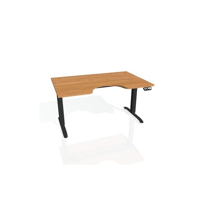 Motion Ergo desk, PO, 2S, 180x70.5-120.5x90 cm, alder/black
