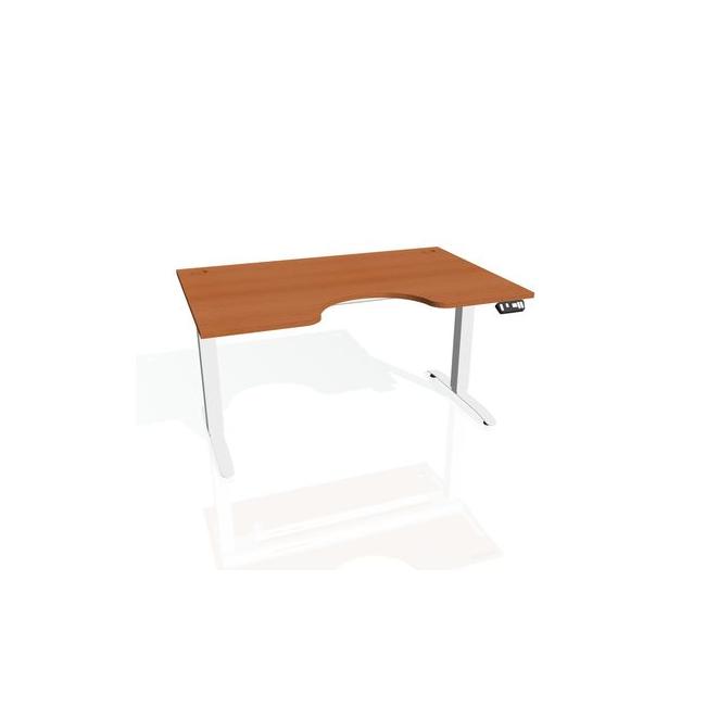 Motion Ergo desk, PO, 2S, 180x70.5-120.5x90 cm, cherry/white